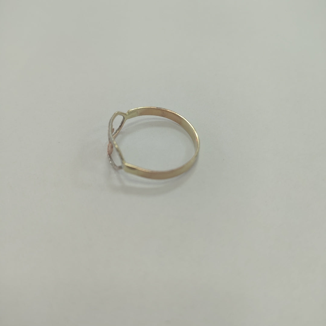 ANILLITO ORO COMBINADO 10 K 1.3 GRMS (SEMINUEVO)