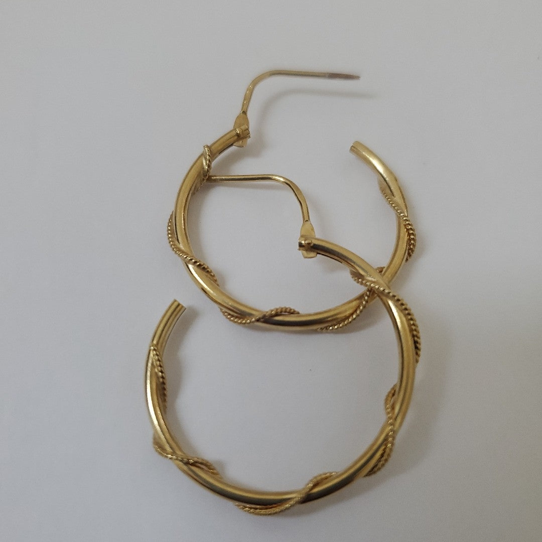 ARRACADAS PAR ORO 14 K 2,70 GRMS (SEMINUEVO)