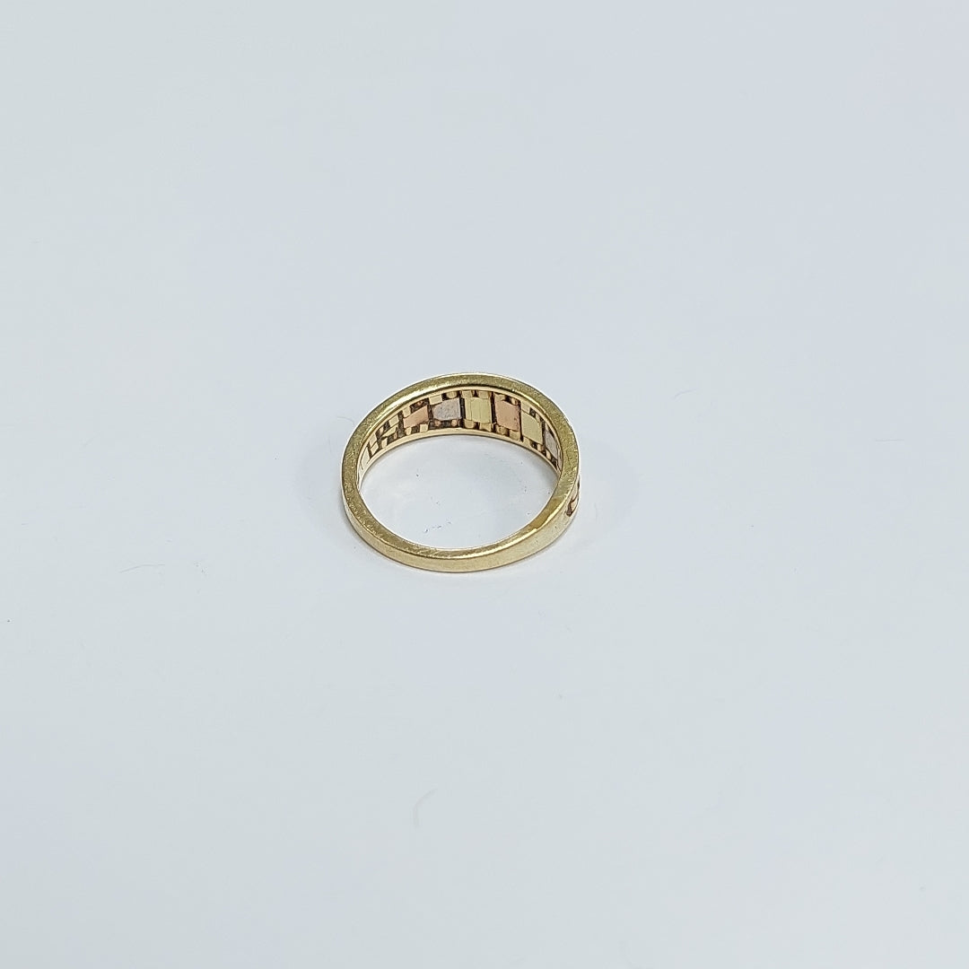 ANILLITO ORO,ORO COMBINADO 14 K 3,40 GRMS (SEMINUEVO)