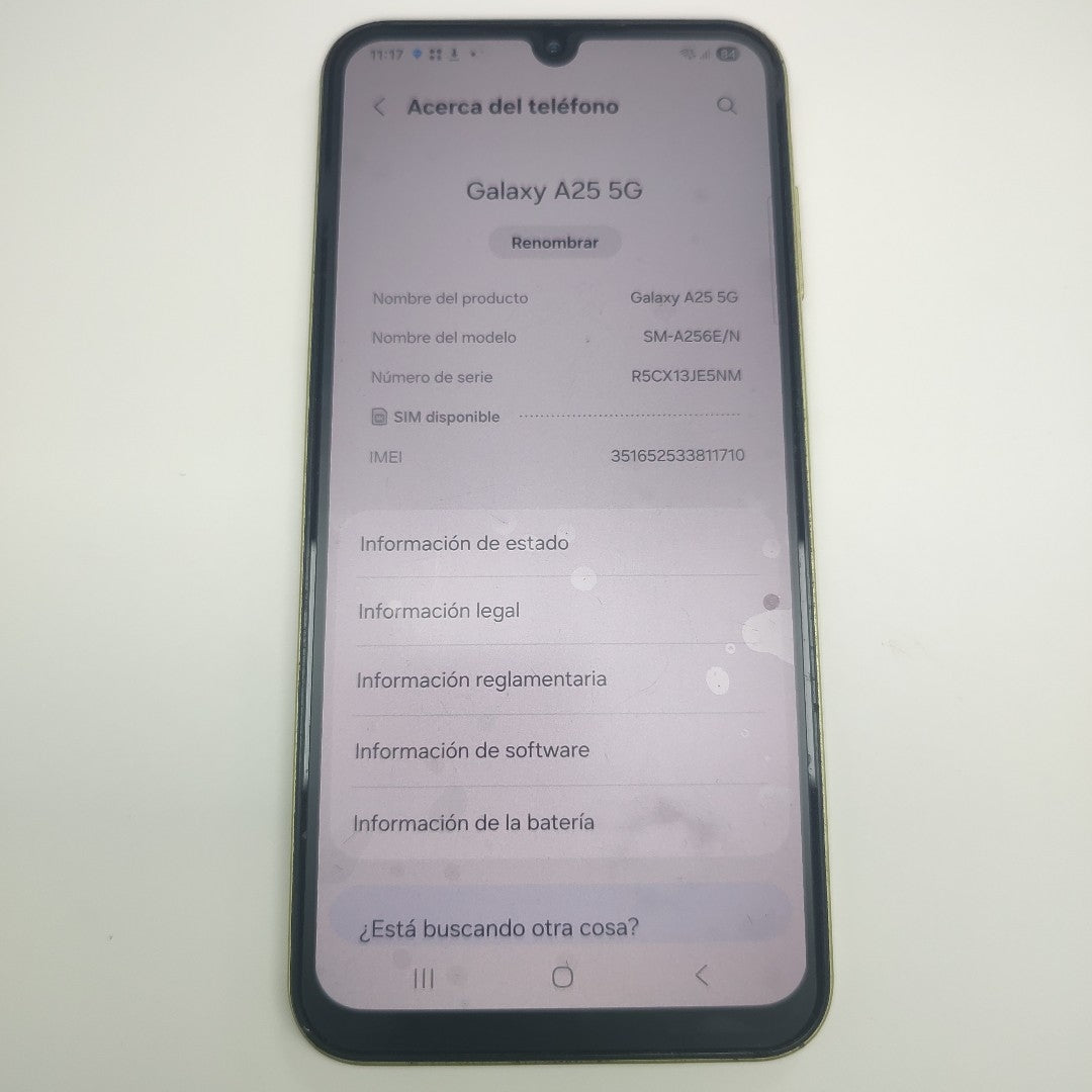 CELULAR SAMSUNG GALAXY A25 5G SM-A256E/N (2023) 128 GB 6 GB RAM (SEMINUEVO)