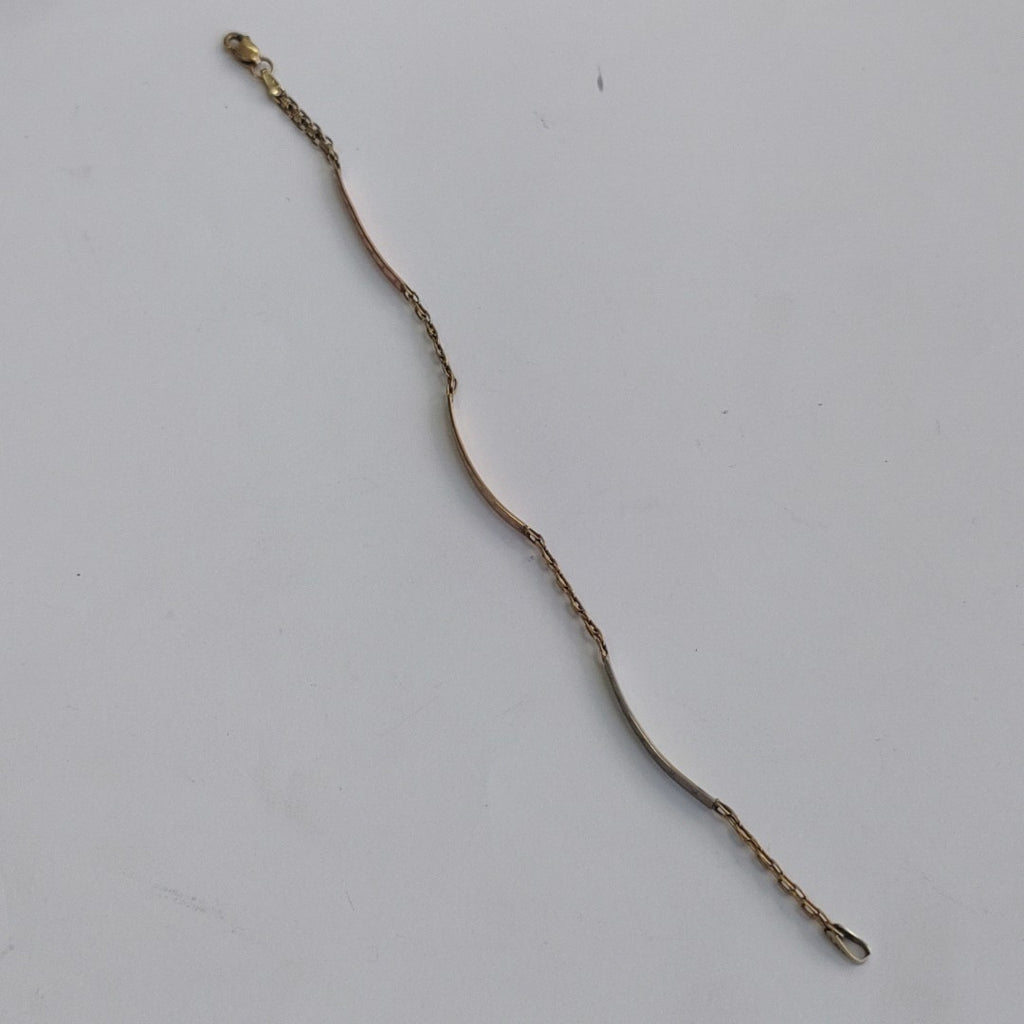 PULSERA ORO COMBINADO 10 K 2,60 GRMS (SEMINUEVO)