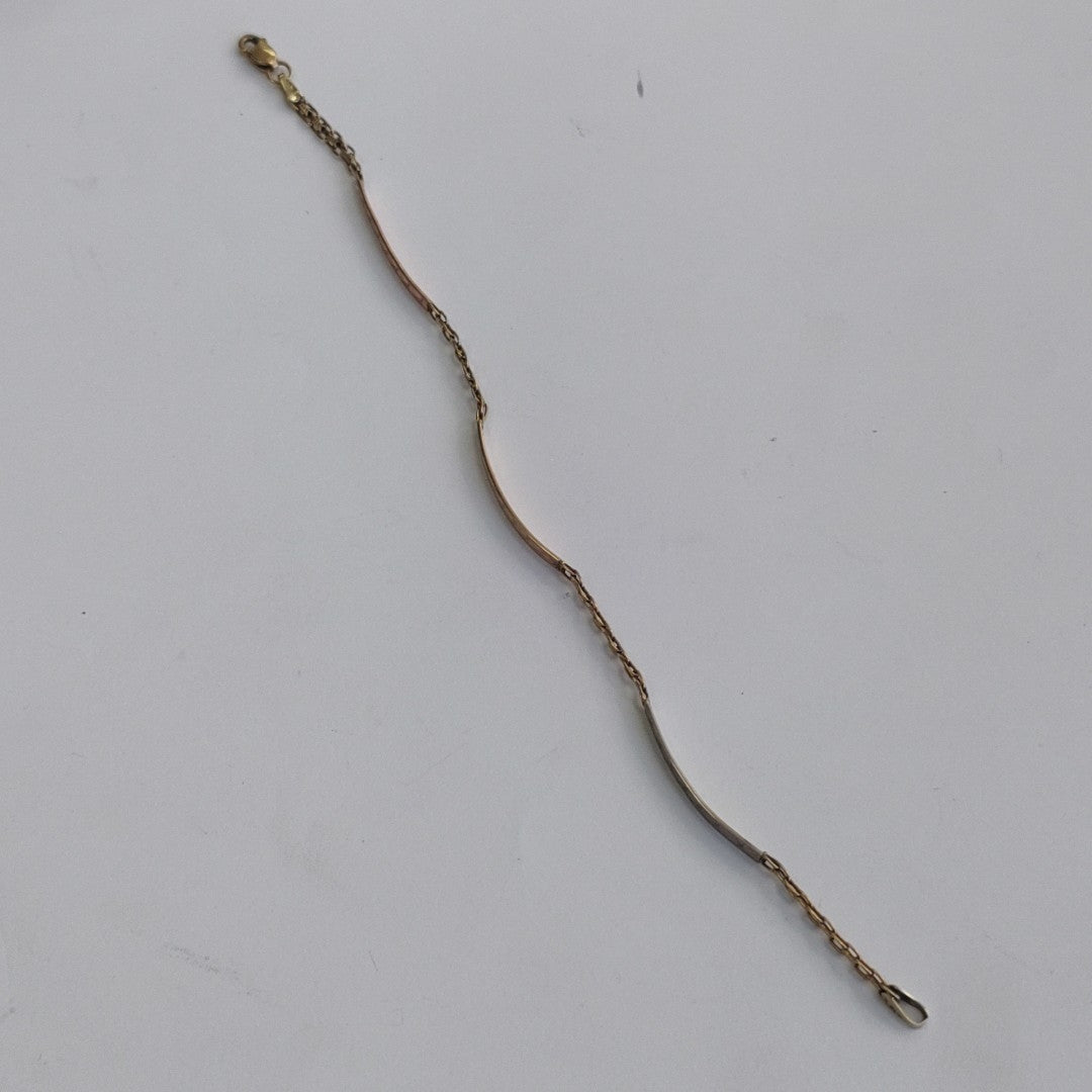 PULSERA ORO COMBINADO 10 K 2,60 GRMS (SEMINUEVO)