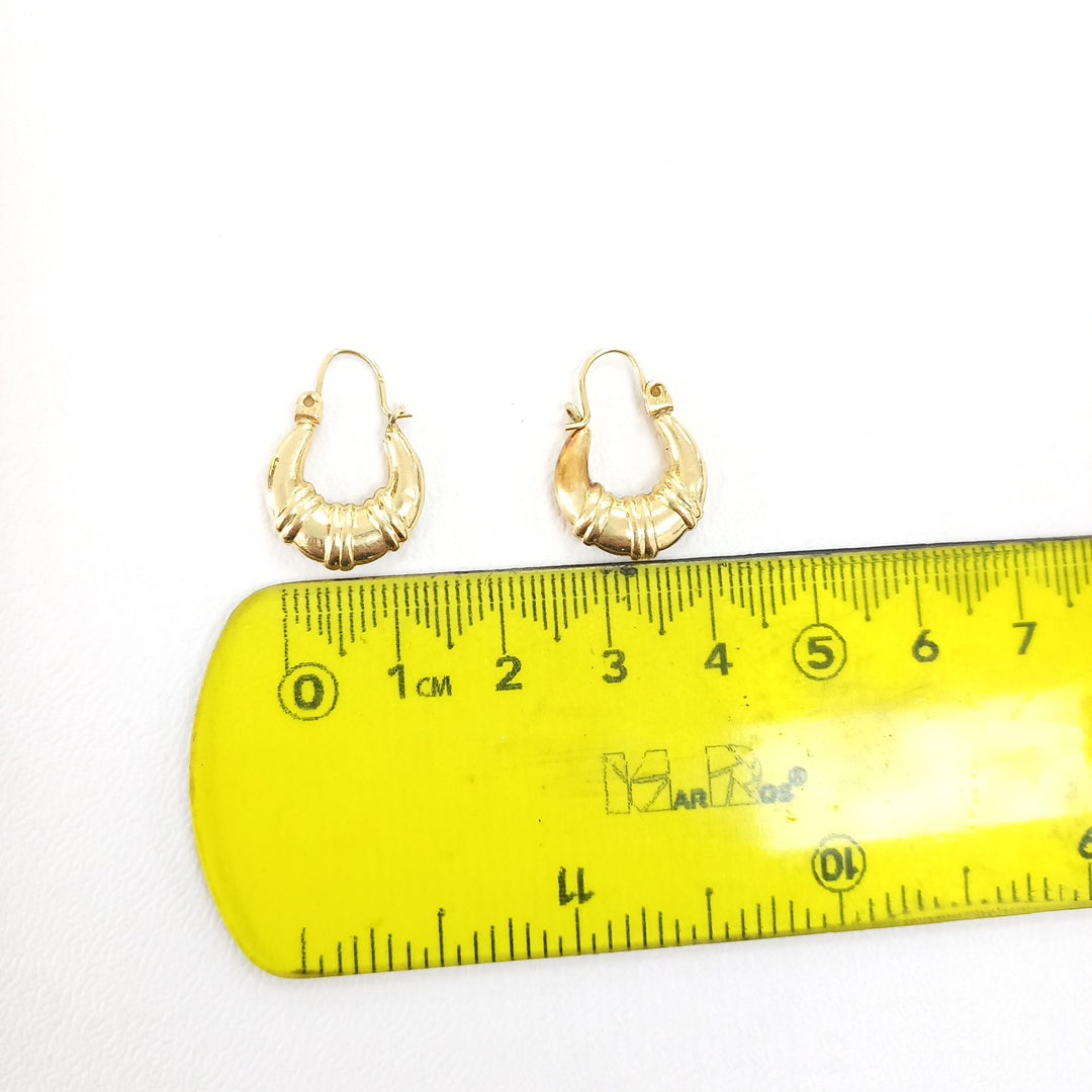 ARRACADAS PAR ORO 14 K 1.2 GRMS (SEMINUEVO)