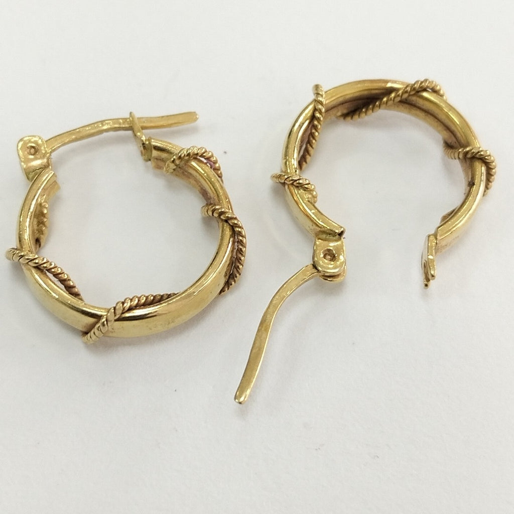 ARRACADAS PAR ORO 10 K 2.4 GRMS (SEMINUEVO)