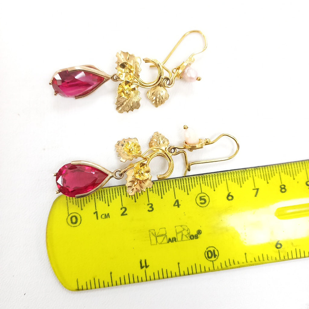 ARETES PAR ORO 10 K 14 GRMS (SEMINUEVO)