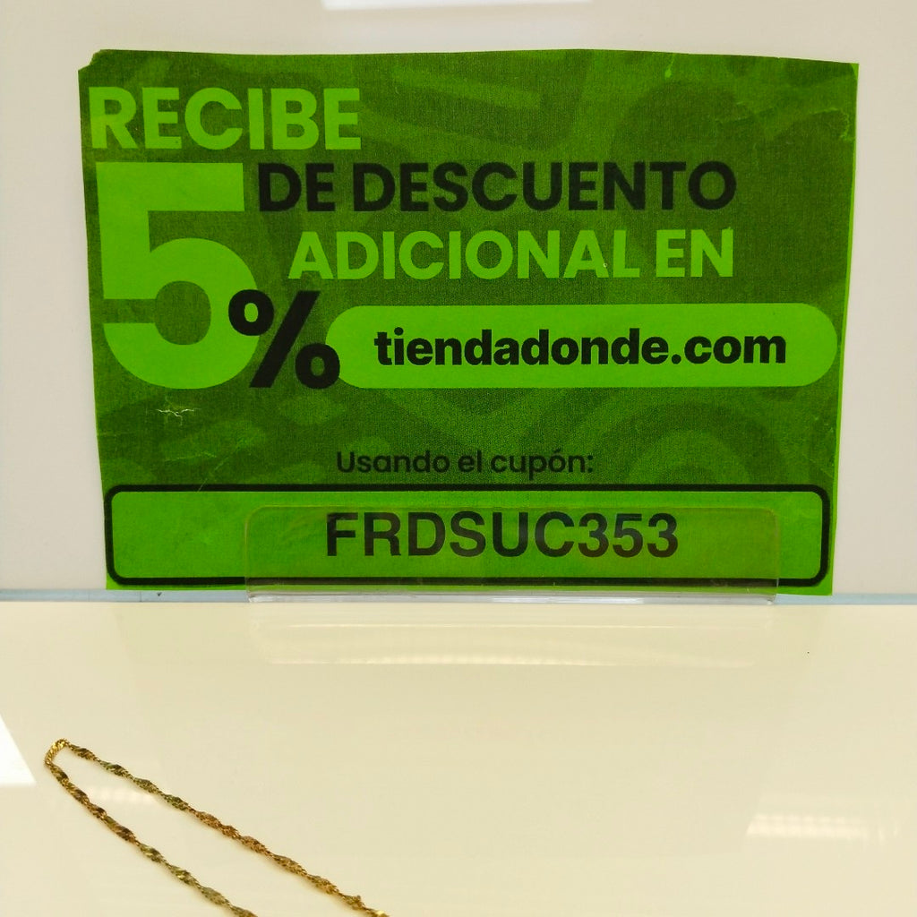 CADENA ORO 10 K 2.7 GRMS (SEMINUEVO)