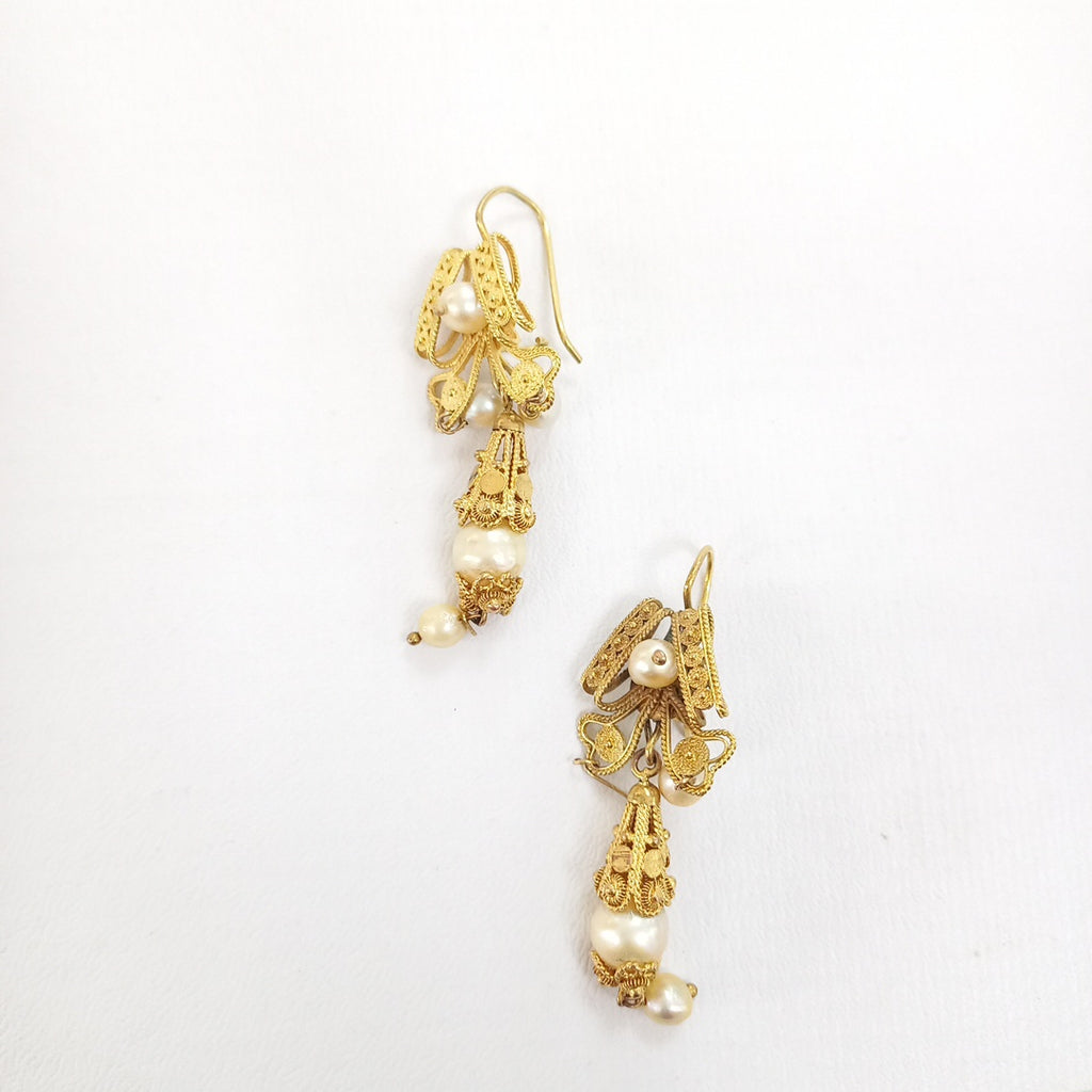 ARETES PAR ORO 8 K 9.8 GRMS (SEMINUEVO)