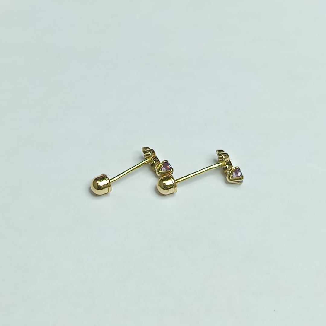 BROQUELES ORO 14K 1 (NUEVO)