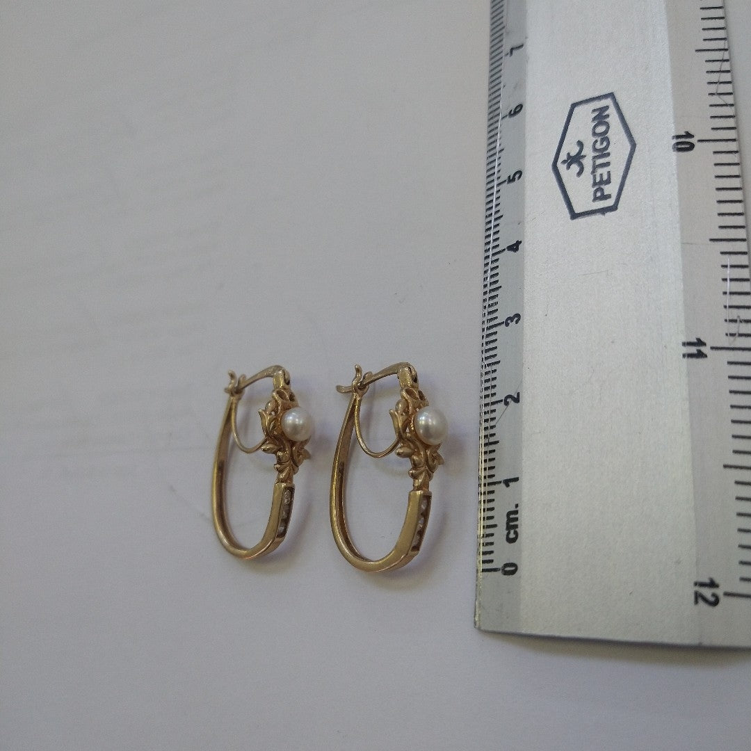ARRACADAS PAR ORO 10 K 4.3 GRMS (SEMINUEVO)