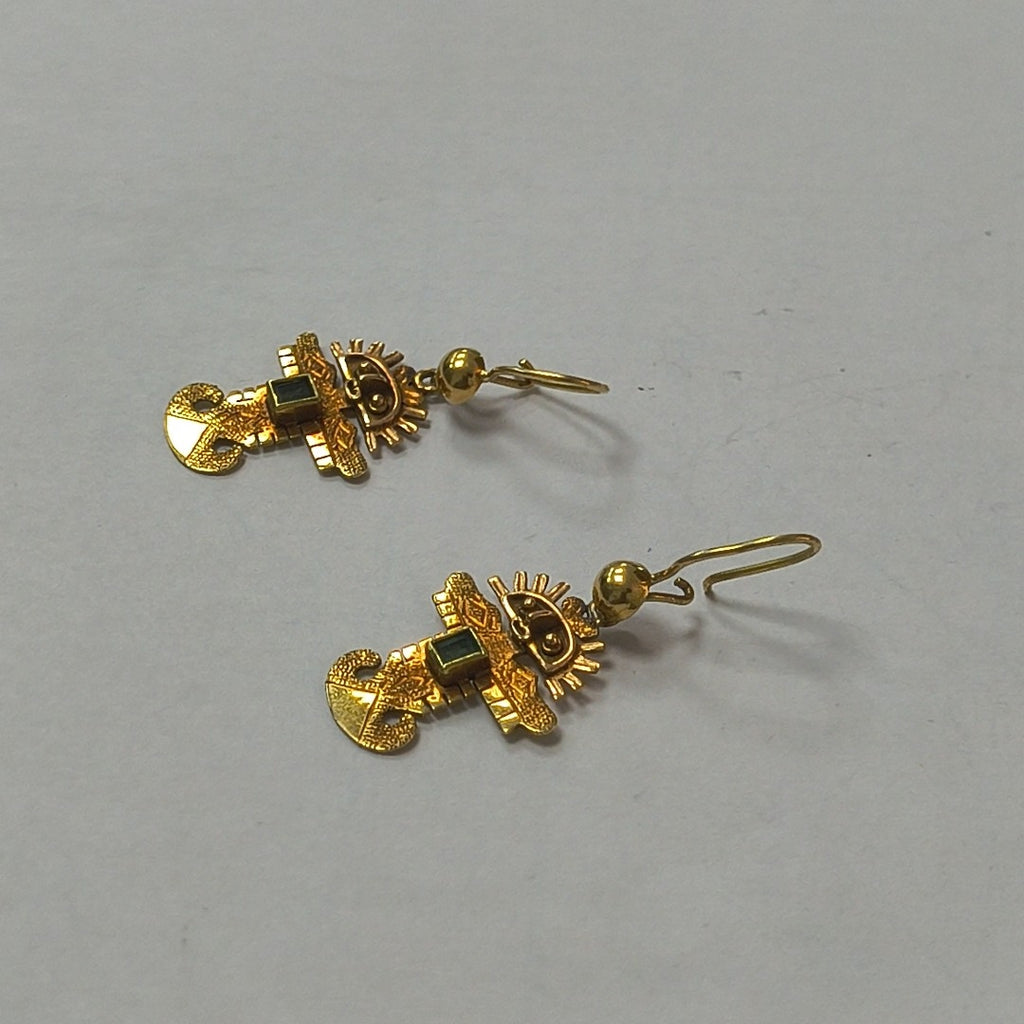 ARETES PAR ORO 18 K 3.5 GRMS (SEMINUEVO)