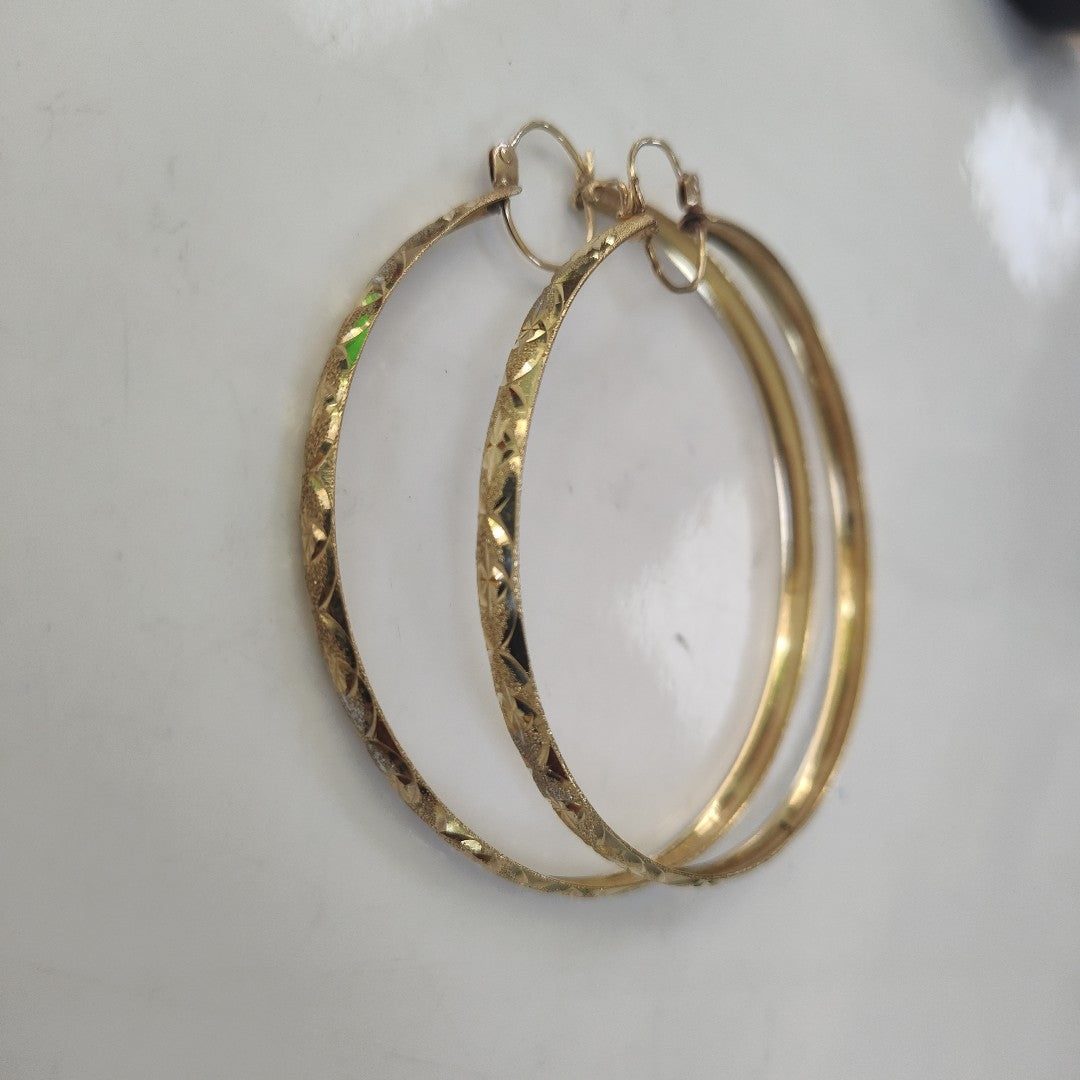 ARRACADAS PAR ORO 10 K 10.9 GRMS (SEMINUEVO)
