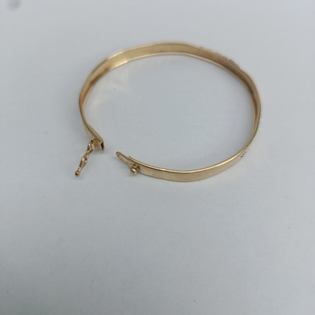 PULSERA RIGIDA ORO 14 K 4 GRMS (SEMINUEVO)