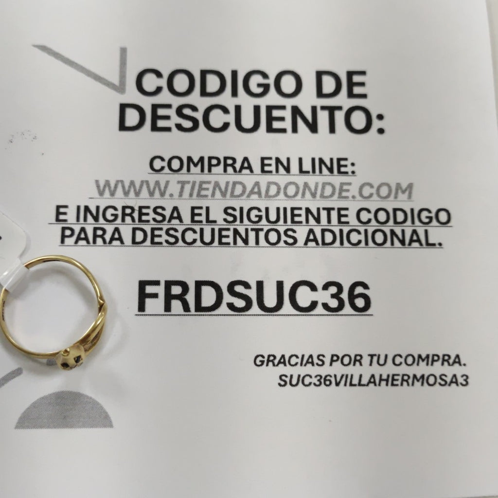 ANILLITO ORO 14 K 2,10 GRMS (SEMINUEVO)