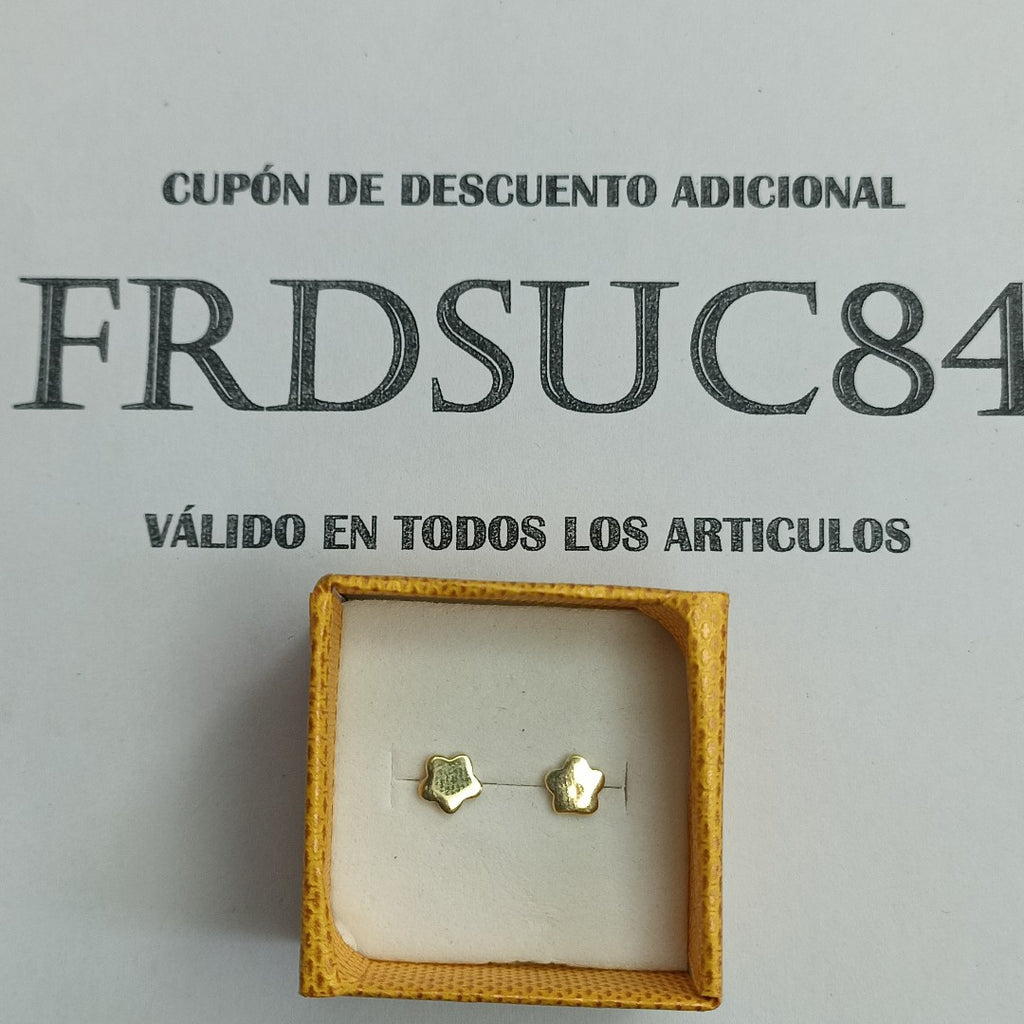 BROQUELES ORO 10K 0.9 (NUEVO)