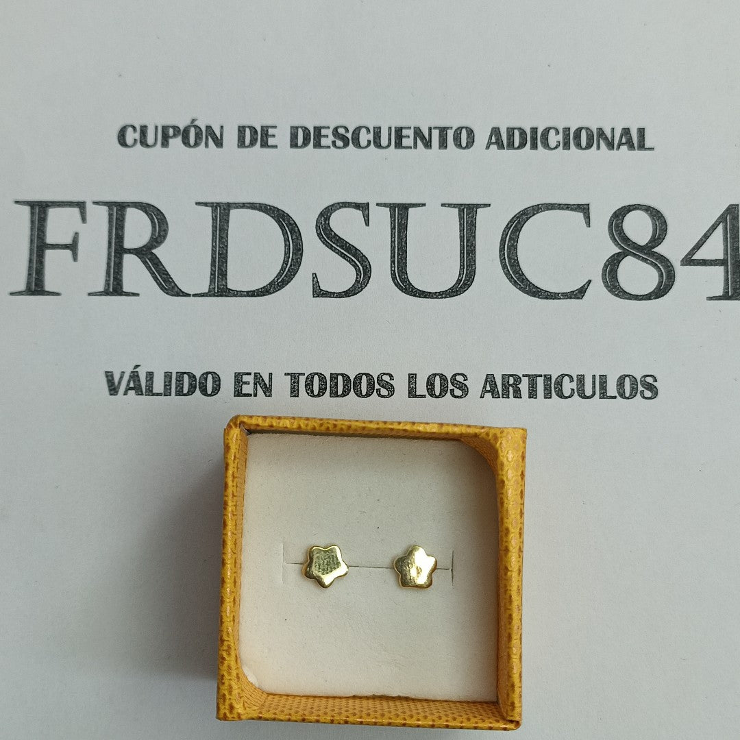 BROQUELES ORO 10K 0.9 (NUEVO)