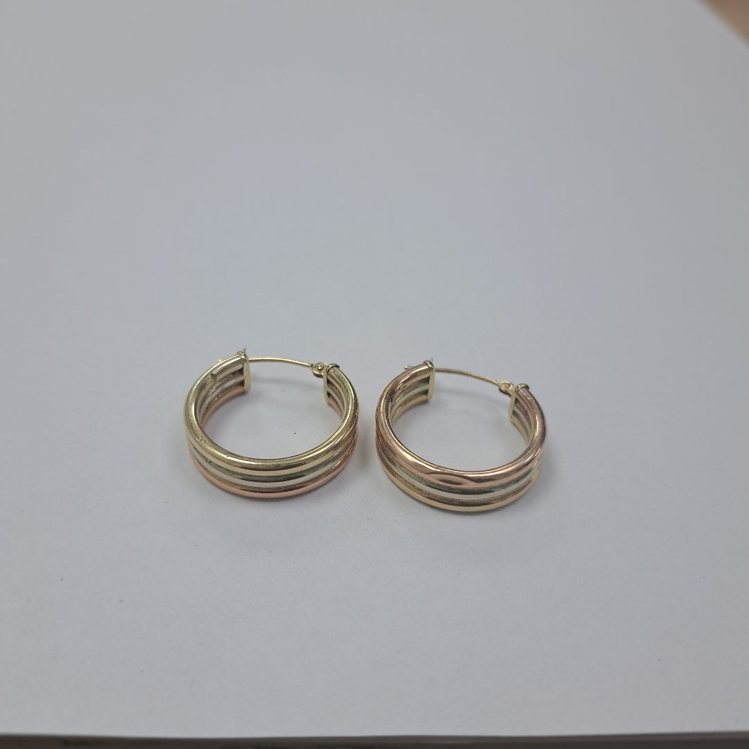 ARRACADAS PAR ORO 14 K 2.6 GRMS (SEMINUEVO)