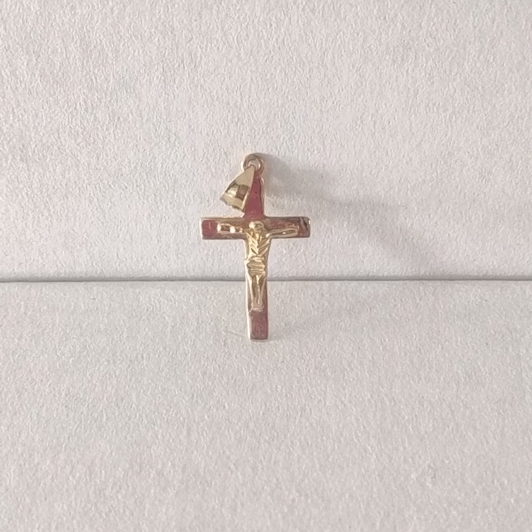 CRUCIFIJO ORO 14 K 1,50 GRMS (SEMINUEVO)