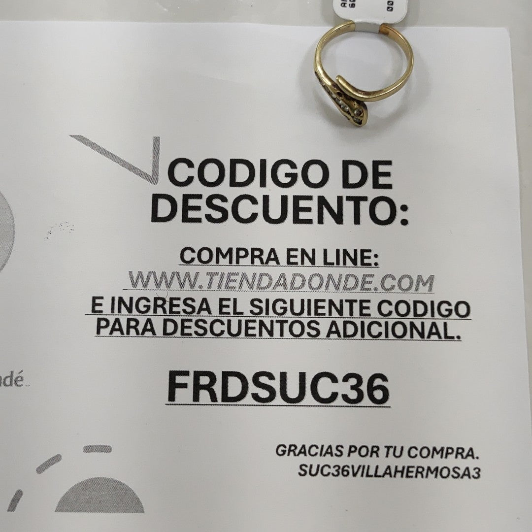 ANILLITO ORO 14 K 2,60 GRMS (SEMINUEVO)