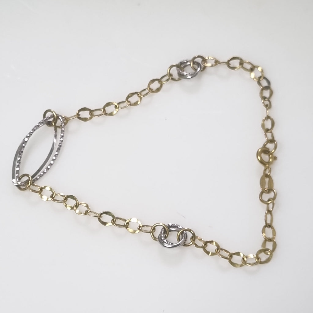 PULSERA ORO, ORO COMBINADO 14 K 1.5 GRMS (SEMINUEVO)