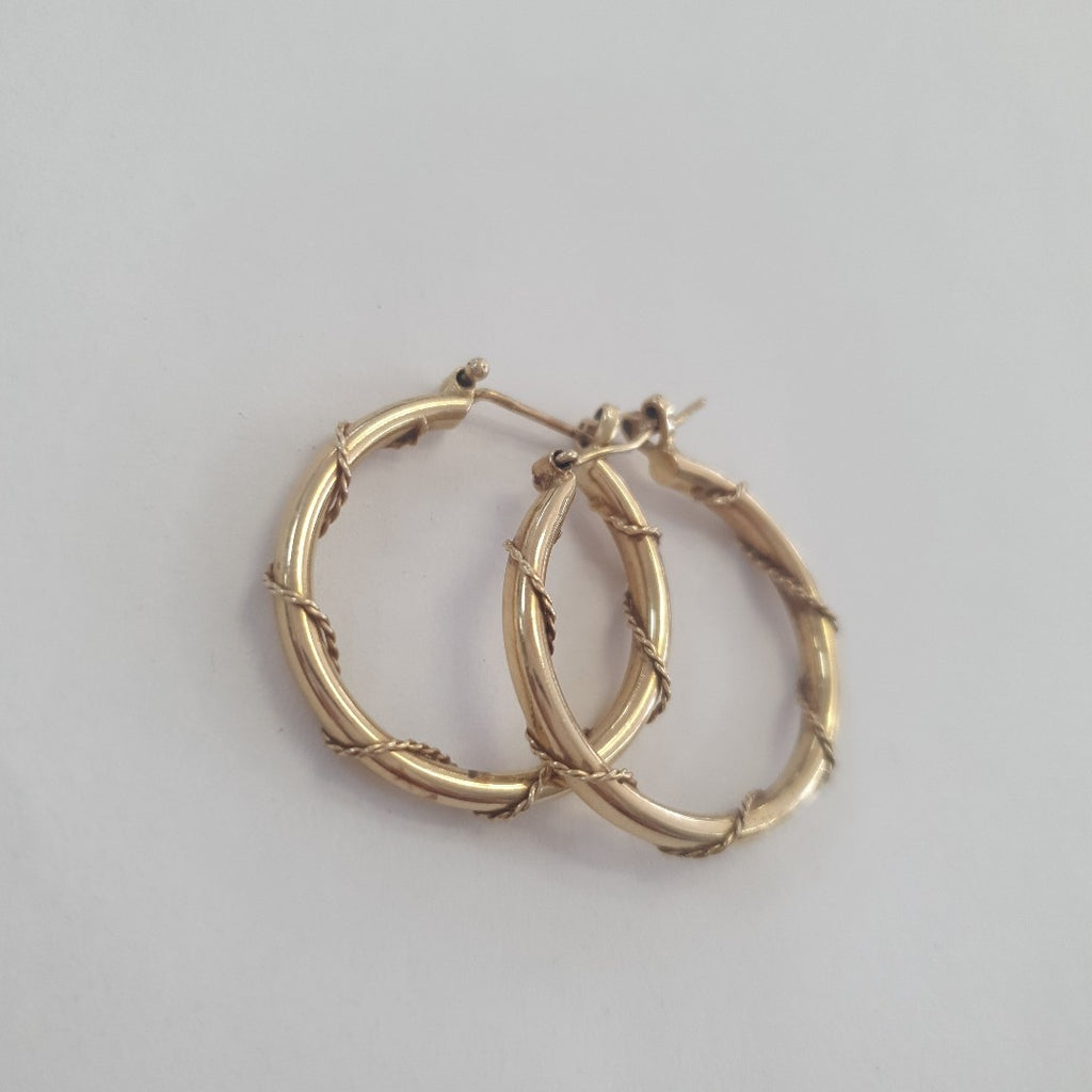 ARRACADAS PAR ORO 14 K 3,80 GRMS (SEMINUEVO)