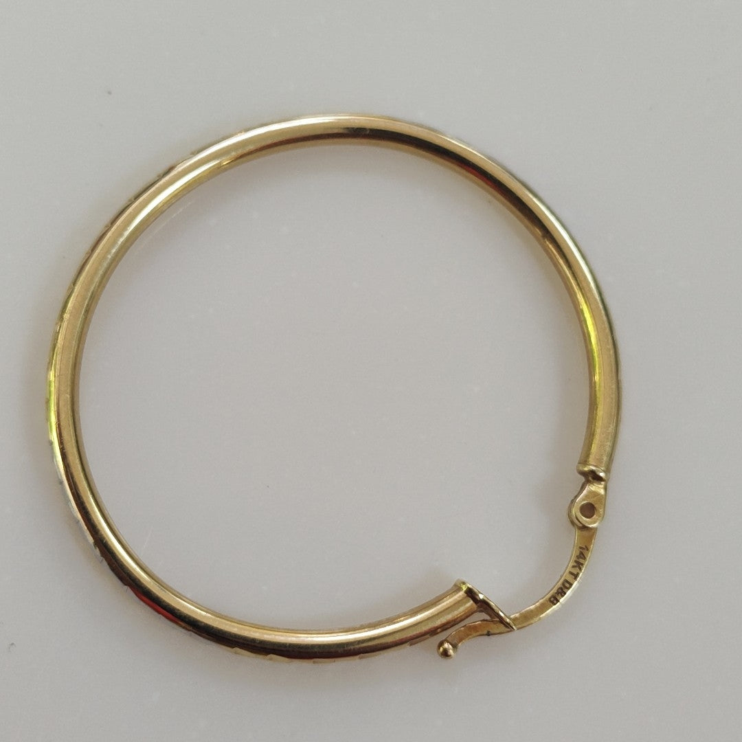 ARRACADAS PAR ORO 14 K 2.5 GRMS (SEMINUEVO)
