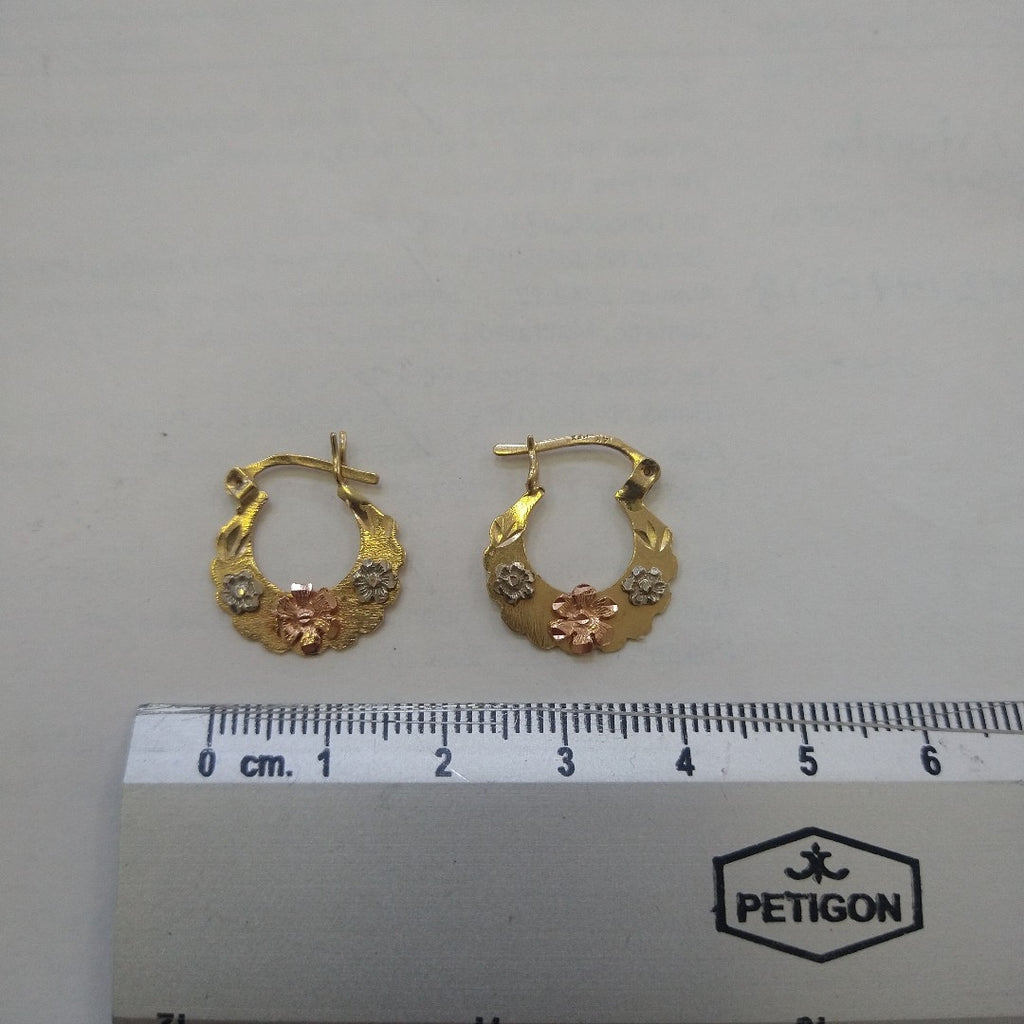 ARRACADAS PAR ORO 14 K 2.2 GRMS (SEMINUEVO)