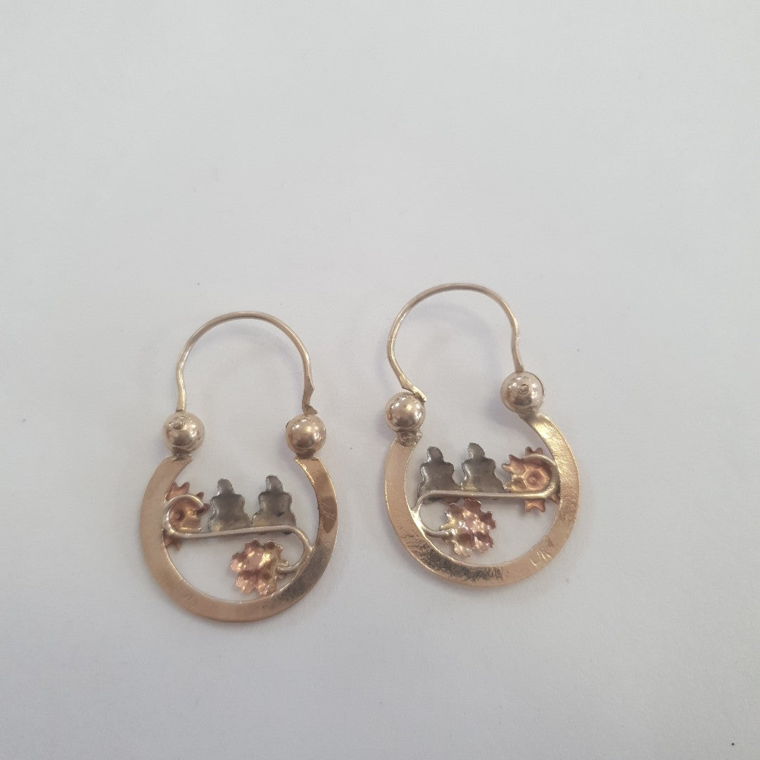 ARRACADAS PAR ORO 10 K 2.6 GRMS (SEMINUEVO)