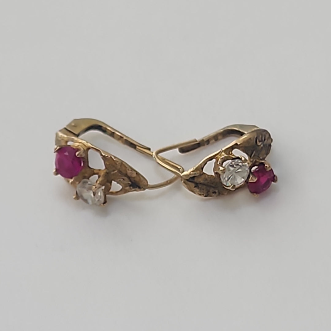 ARETES PAR ORO 8 K 2.2 GRMS (SEMINUEVO)