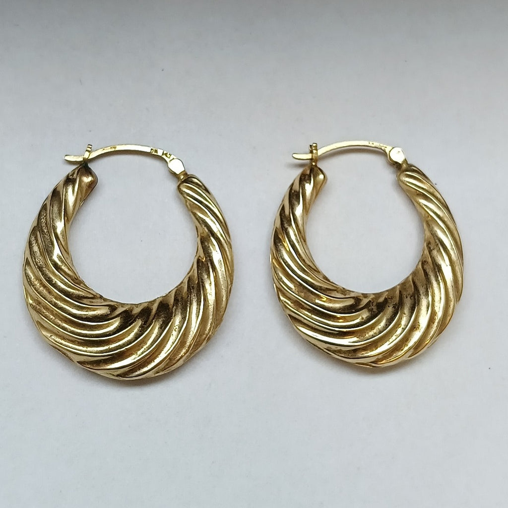 ARRACADAS PAR ORO 14 K 3.6 GRMS (SEMINUEVO)