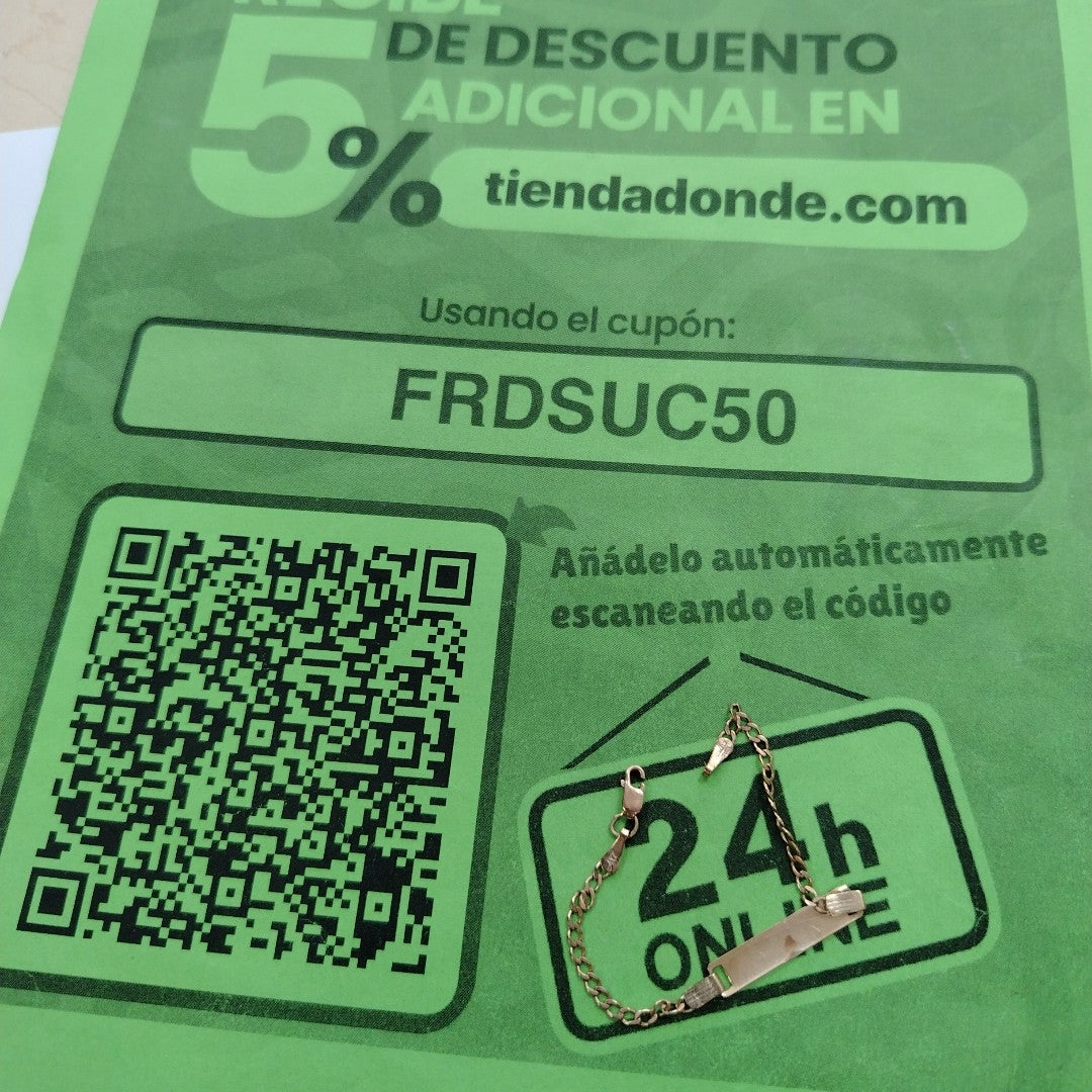 ESCLAVA ORO 10 K 2,00 GRMS (SEMINUEVO)