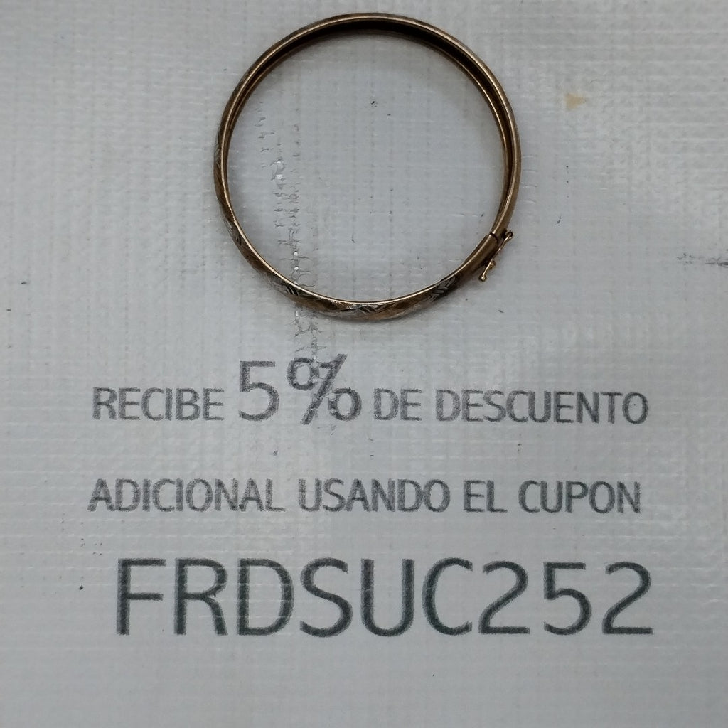 PULSERA RIGIDA ORO 10 K 5.3 GRMS (SEMINUEVO)