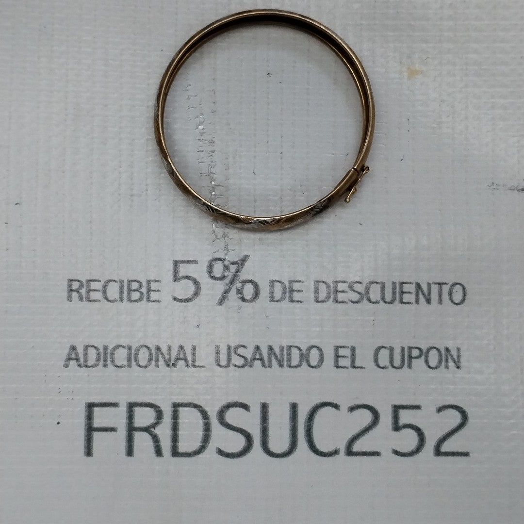 PULSERA RIGIDA ORO 10 K 5.3 GRMS (SEMINUEVO)