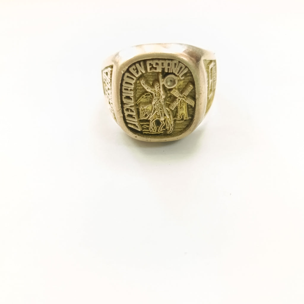 ANILLO DE GRADUACIÓN ORO 10 K 8 GRMS (SEMINUEVO)