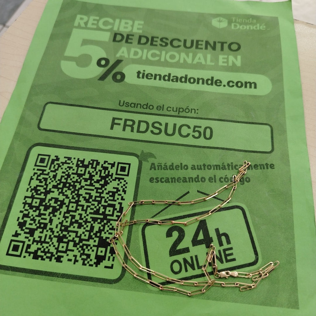 CADENA ORO 14 K 5.8 GRMS (SEMINUEVO)