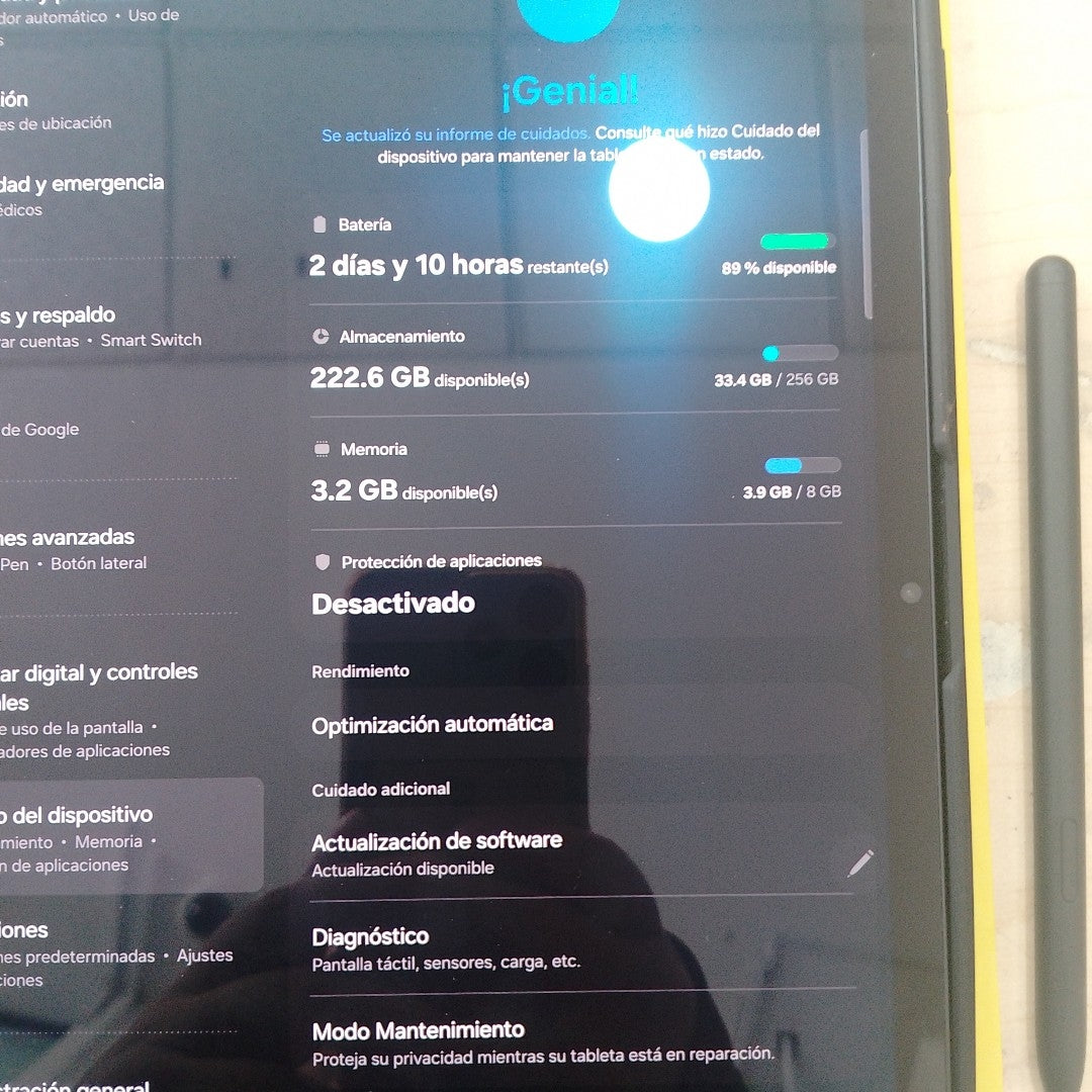 TABLETA SAMSUNG GALAXY TAB S8+ SM-X800 256 GB 8 GB RAM (SEMINUEVO)