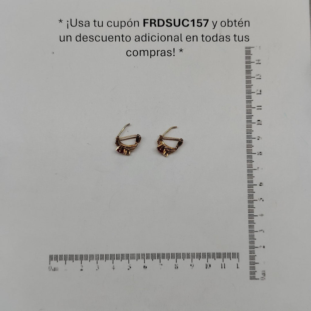 ARETES PAR ORO 10 K 4 GRMS (SEMINUEVO)