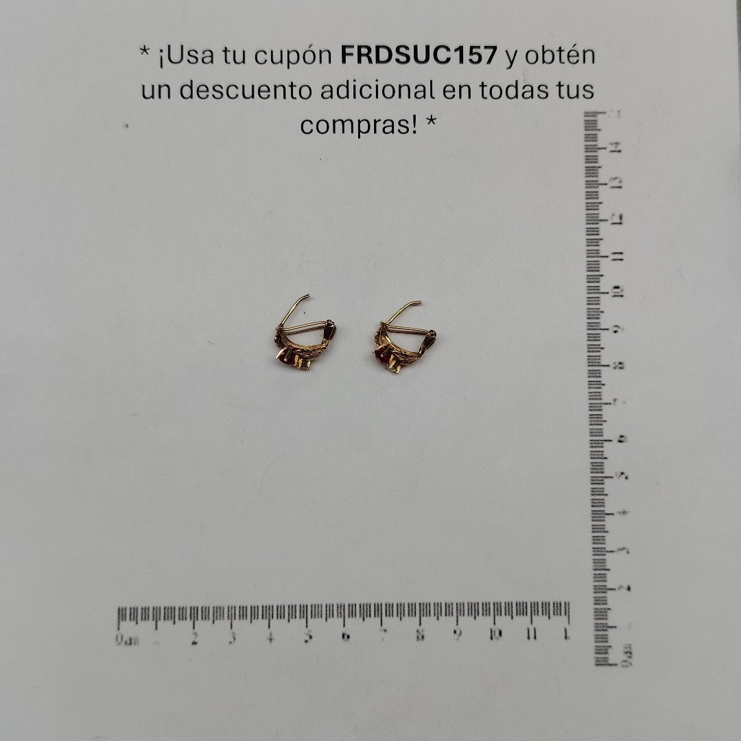 ARETES PAR ORO 10 K 4 GRMS (SEMINUEVO)