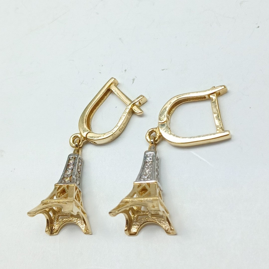 ARETES PAR ORO 14 K 3,40 GRMS (SEMINUEVO)