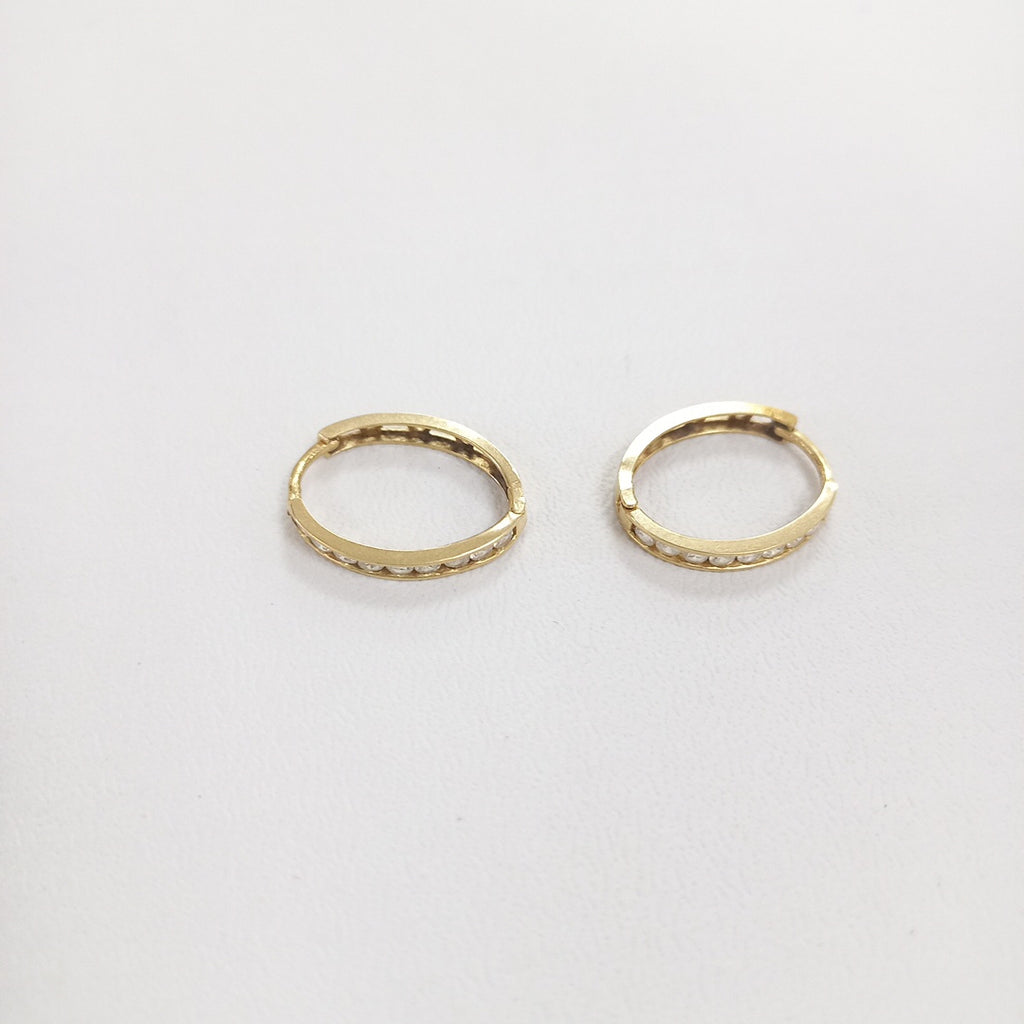ARRACADAS PAR ORO 14 K 1.9 GRMS (SEMINUEVO)