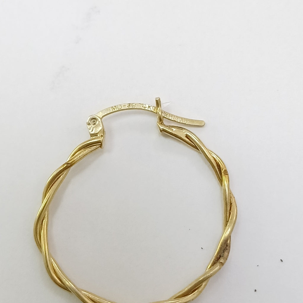ARRACADAS PAR ORO 14 K 2 GRMS (SEMINUEVO)