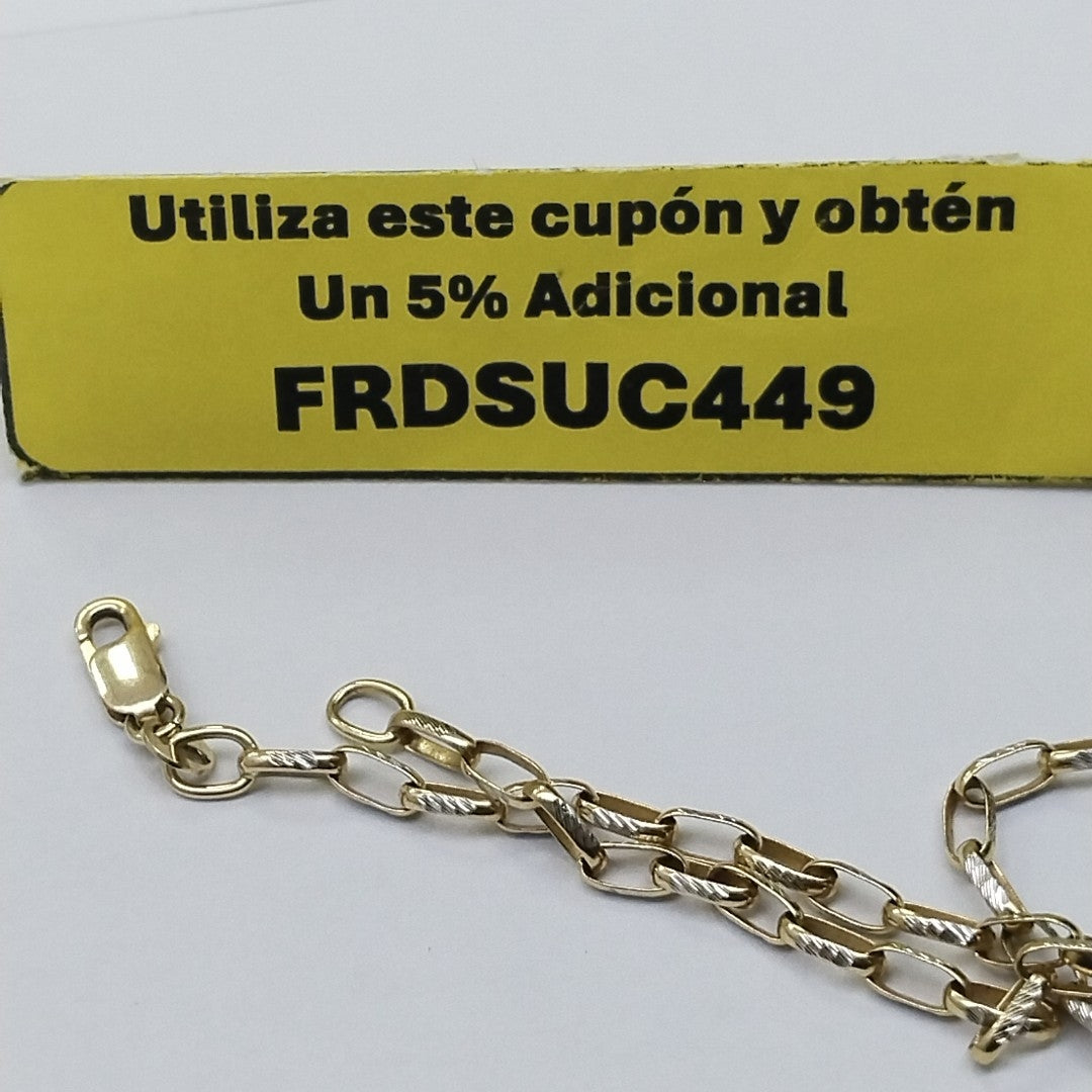CADENA ORO, RODIADO 14 K 7.5 GRMS (SEMINUEVO)