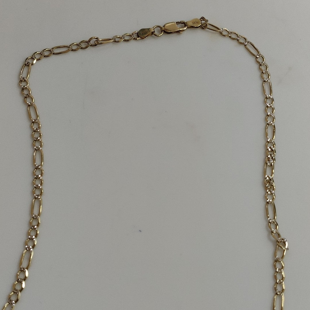 CADENA ORO, RODIADO 14 K 8.3 GRMS (SEMINUEVO)