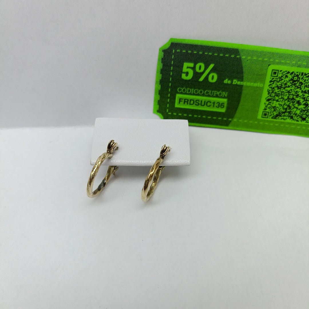 ARRACADAS PAR ORO 14 K 2.9 GRMS (SEMINUEVO)