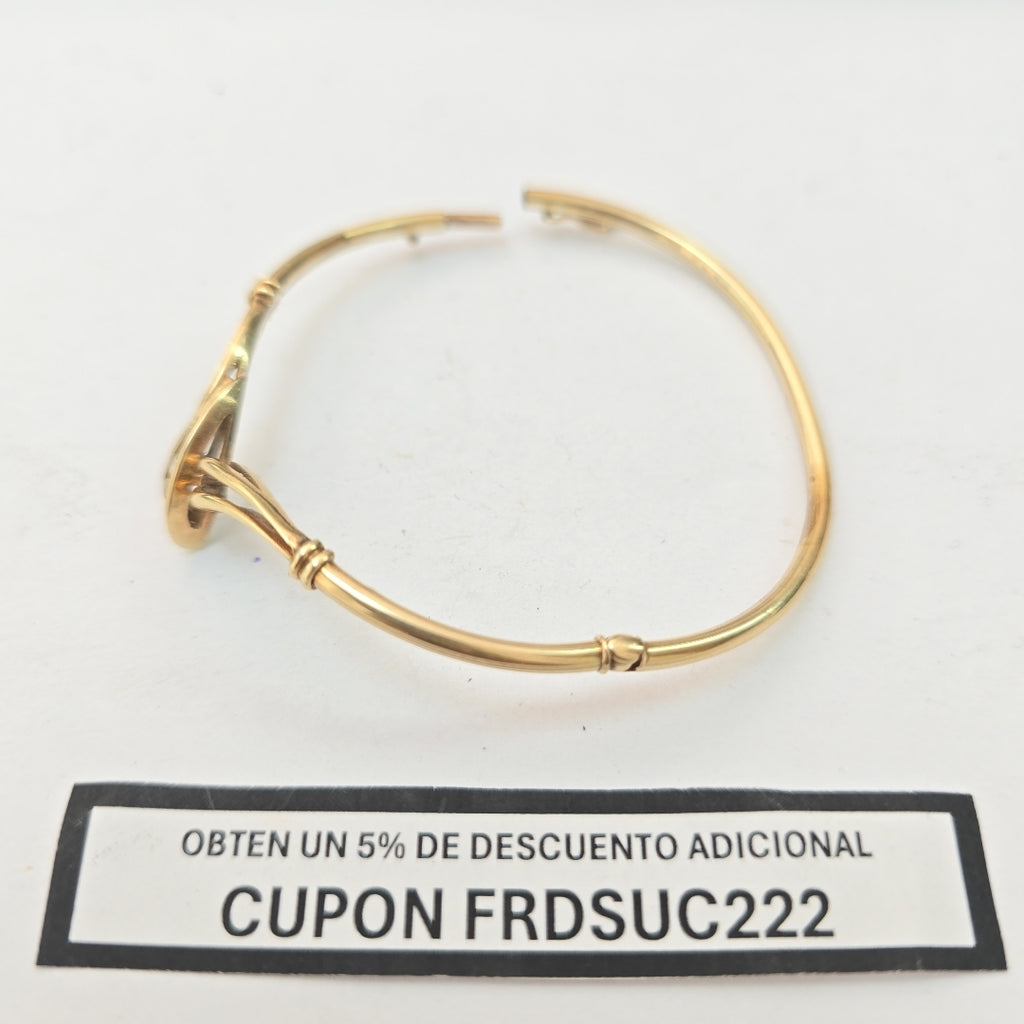 PULSERA RIGIDA ORO 14 K 6.8 GRMS (SEMINUEVO)