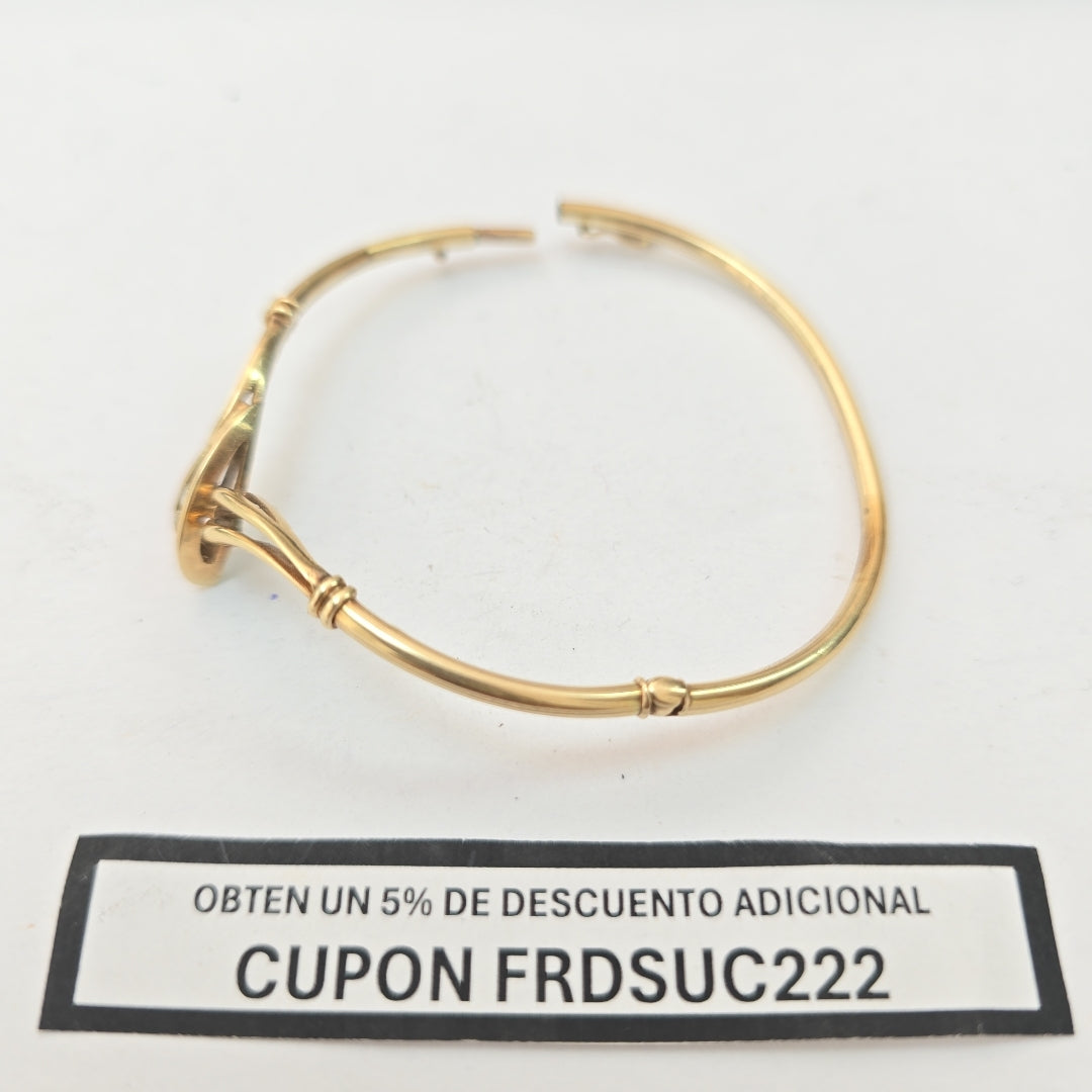 PULSERA RIGIDA ORO 14 K 6.8 GRMS (SEMINUEVO)