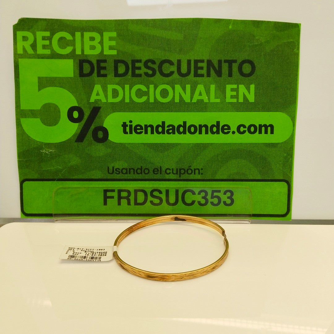 PULSERA RIGIDA ORO 10 K 5.3 GRMS (SEMINUEVO)
