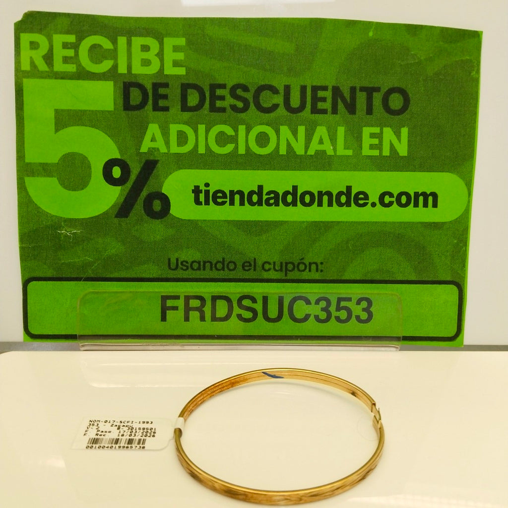 PULSERA RIGIDA ORO 10 K 5.2 GRMS (SEMINUEVO)
