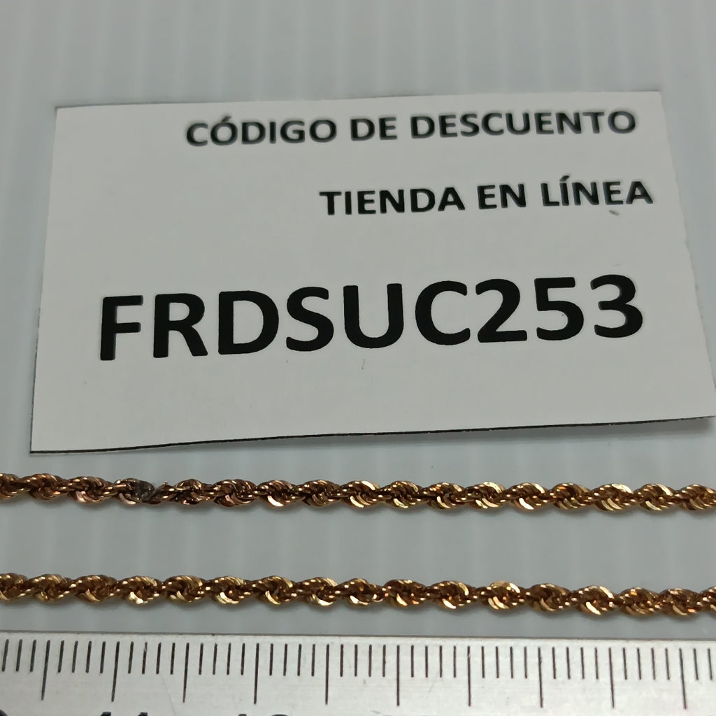 CADENA ORO 14 K 2.5 GRMS (SEMINUEVO)