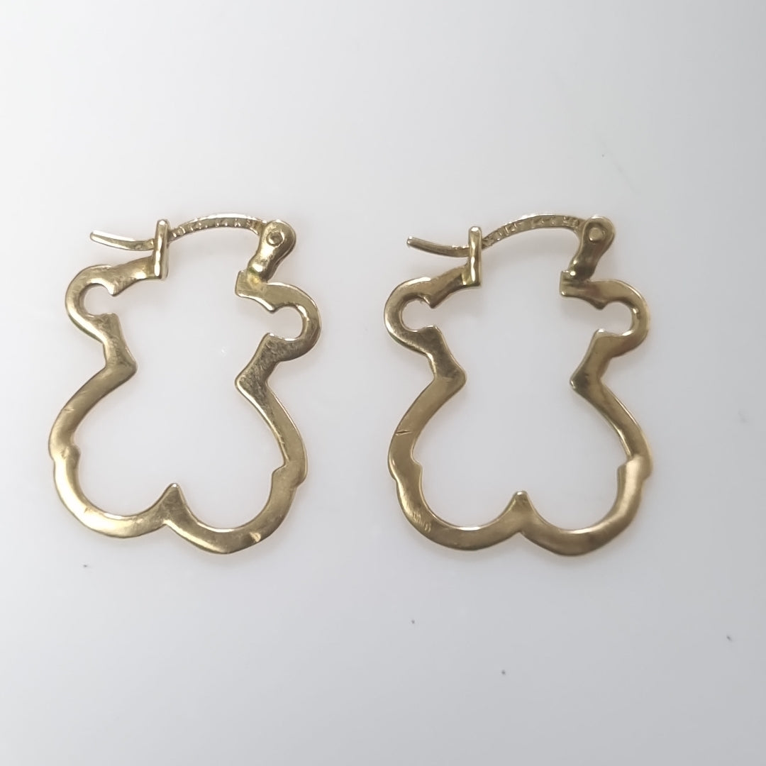 ARRACADAS PAR ORO 14 K 2.5 GRMS (SEMINUEVO)