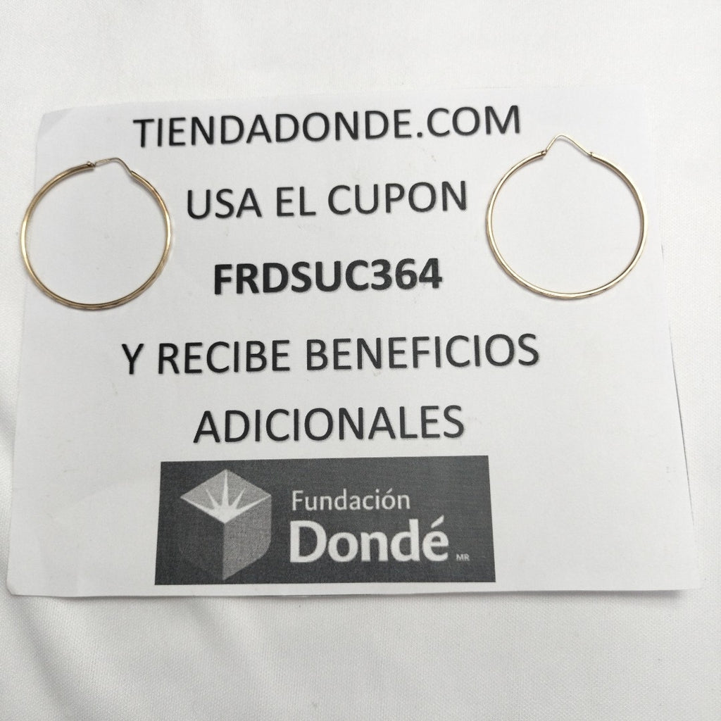 ARRACADAS PAR ORO 14 K 3 GRMS (SEMINUEVO)